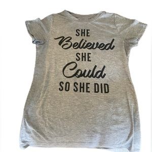 Zoe and Lif Gray and Black XS Shirt